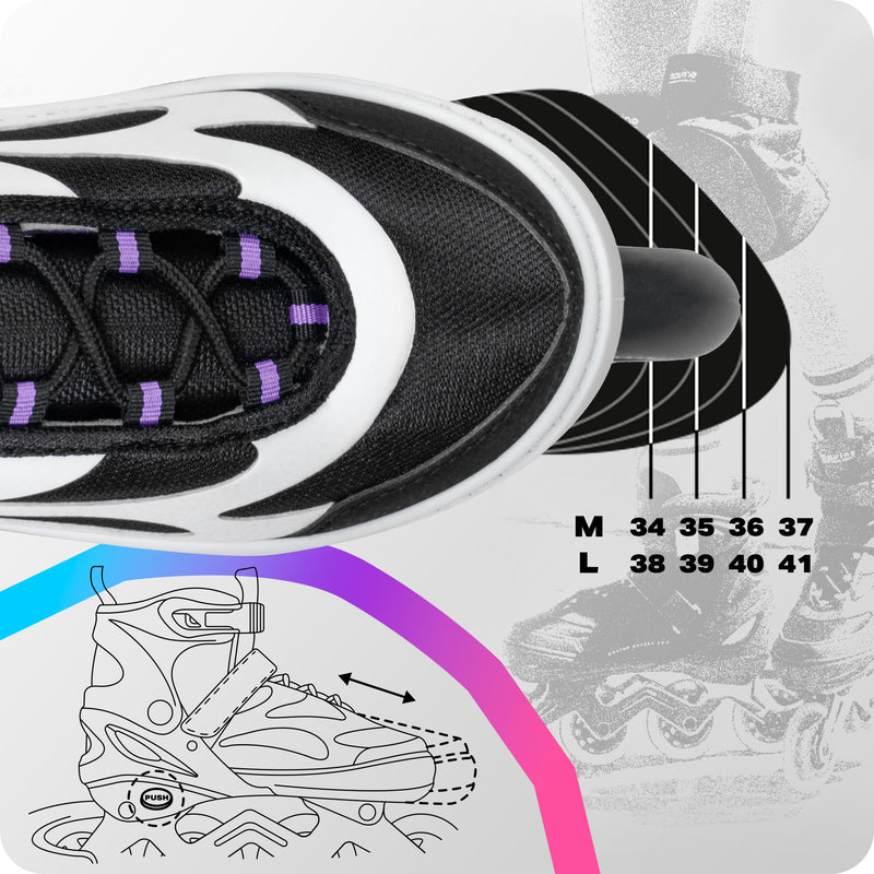 4-size adjustable system.