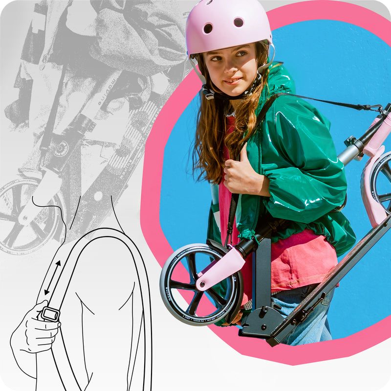 Includes carrying strap for easy daily commutes.