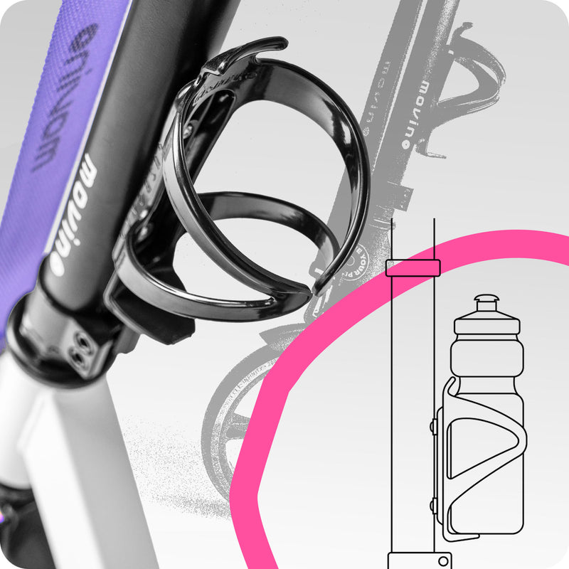 Includes bottle holder.