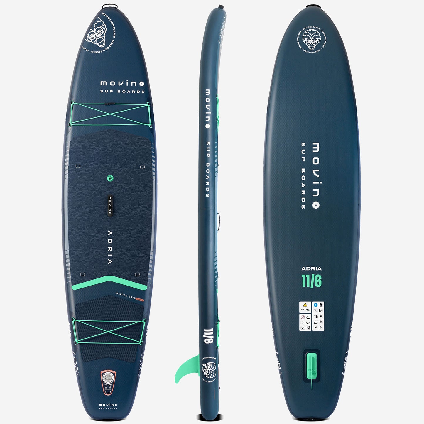 Movino ADRIA Allround 11'6'' (bleumarin-verde mentă)